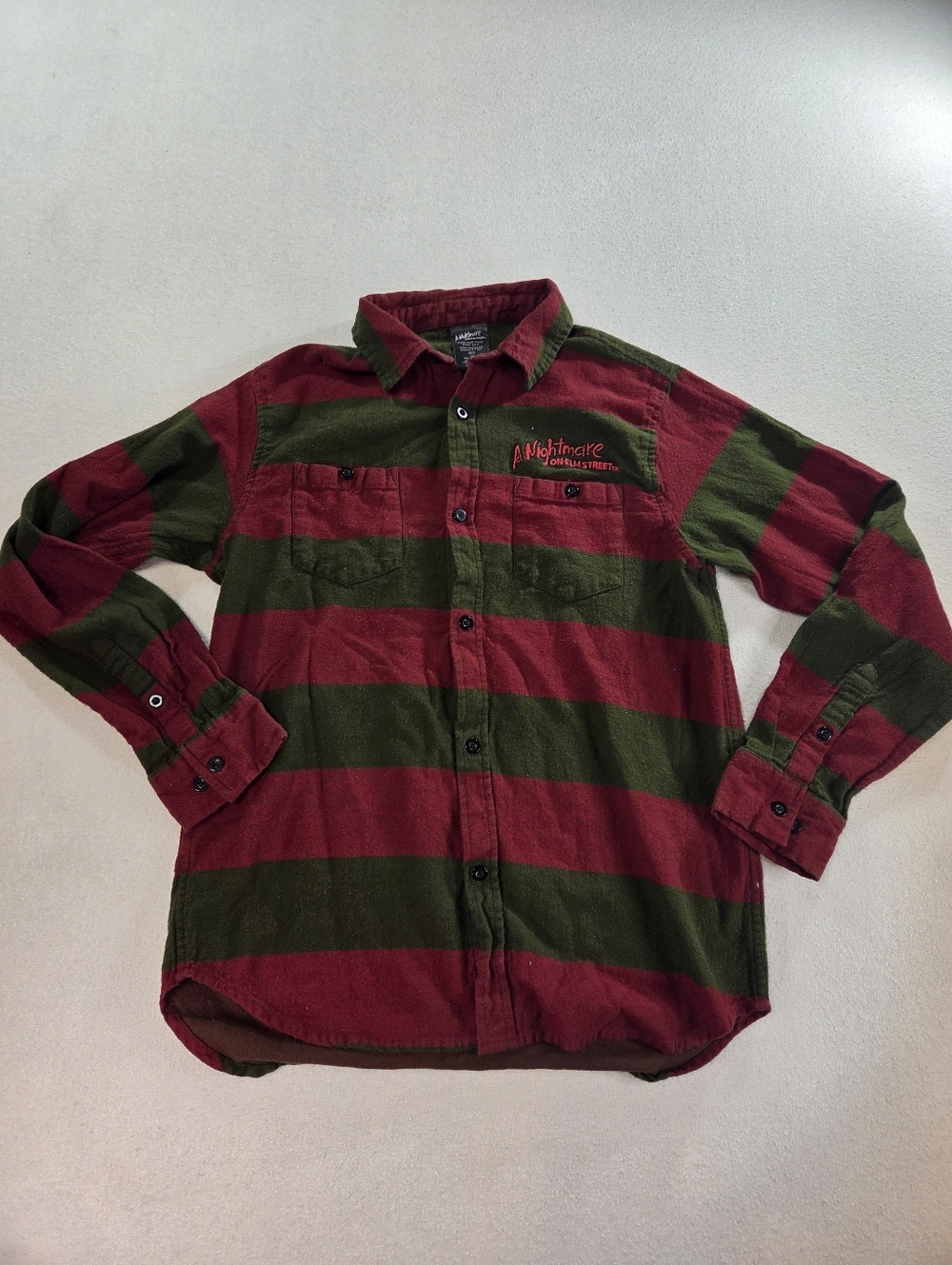 Nightmare on Elm Street Freddy Flannel Shirt Large - Picture 2 of 8
